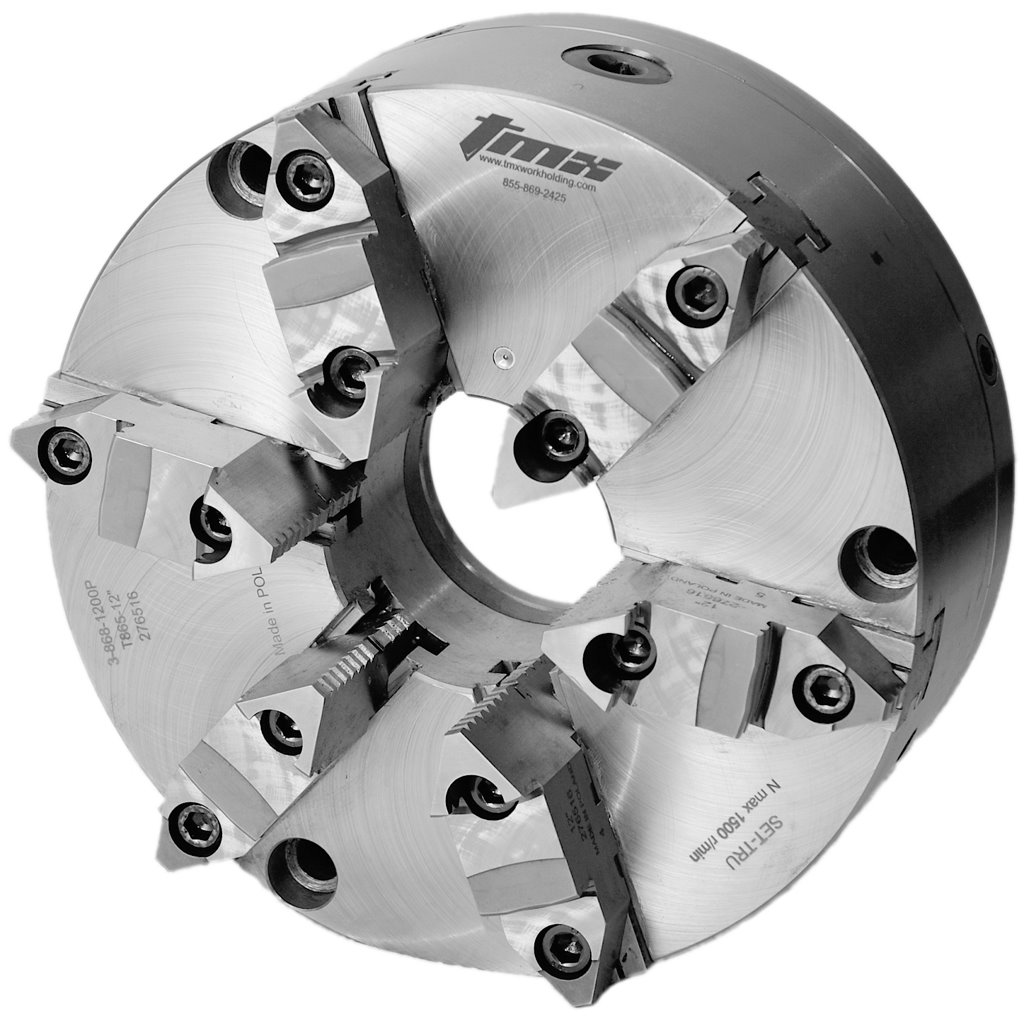 Picture of Toolmex 3-868-0500P Scroll Chuck .370 Bar Capacity 6 Jaws 4.9200 124.90mm Dia