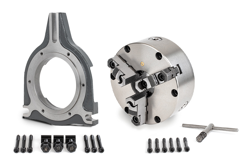 Picture of 8" Steel Base Plate for 3-Jaw Front Mount Chucks for Nikken 5AX201FA-200-TS and CNC202-2W-250FA Table