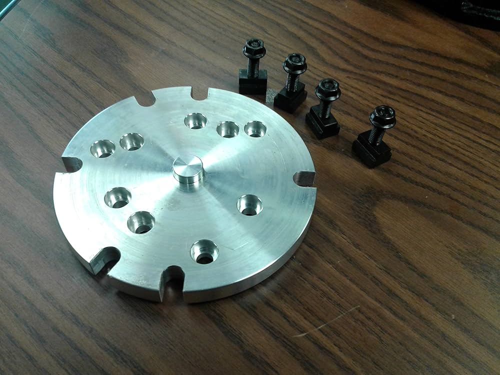 Picture of 10in Base Plate for Nikken CNC260FA Rotary Table for use with Set-Tru style chuck