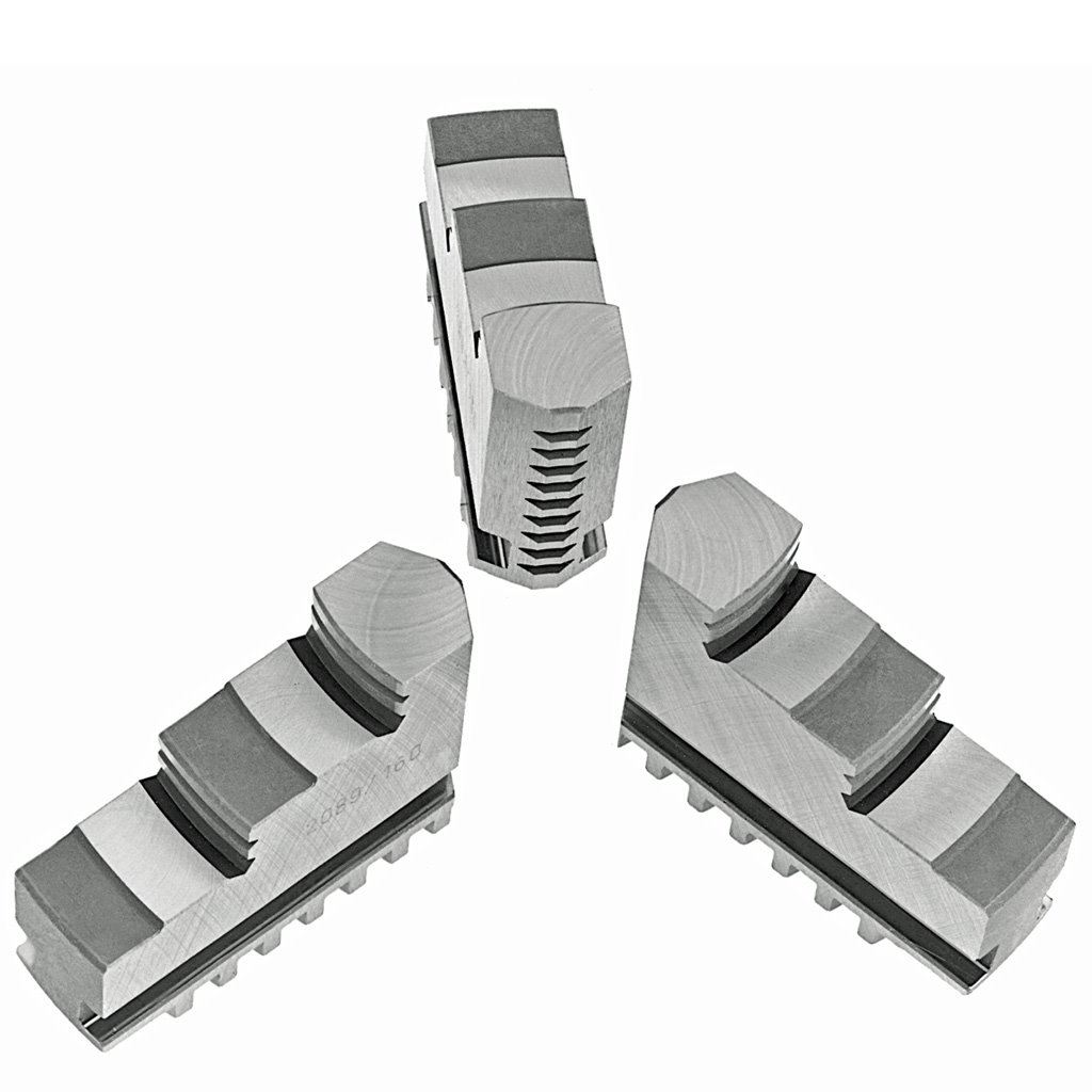 Picture of TMX Hard Solid ID Jaws for 12in 3-Jaw TMX Scroll Chuck 3 Piece Set TMX
