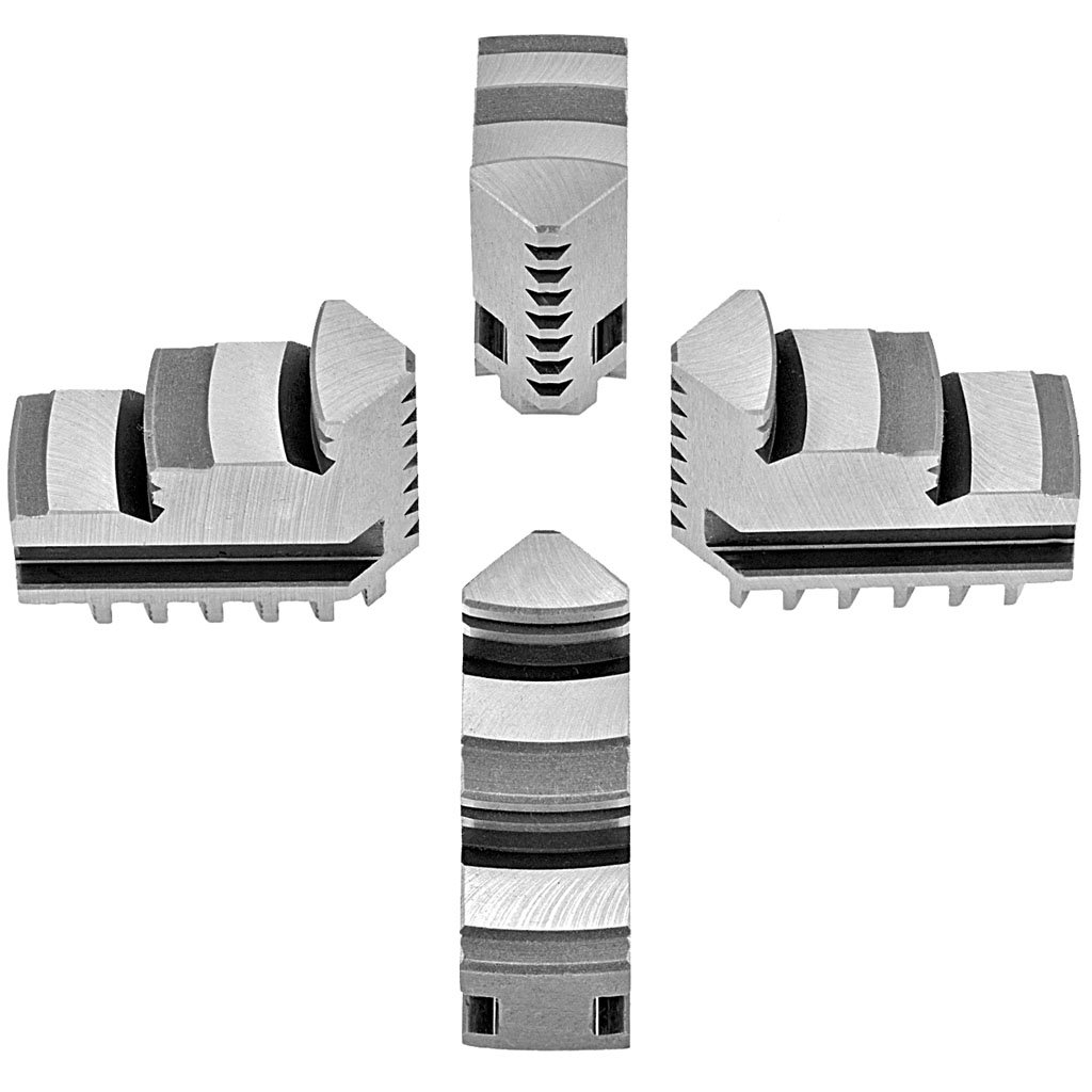 Picture of TMX Hard Solid ID Jaws for 8in 4-Jaw TMX Scroll Chuck 4 Piece Set TMX