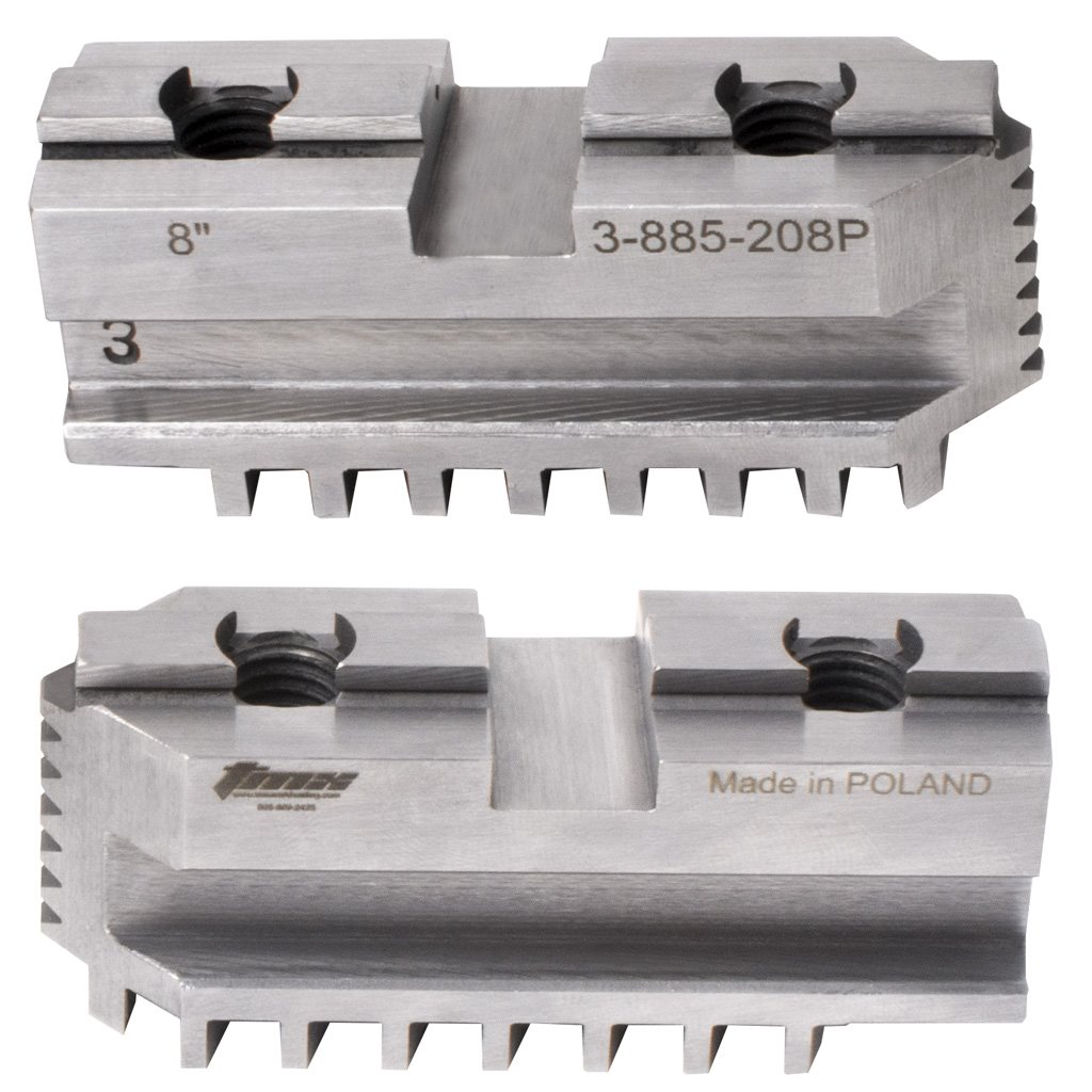 Picture of Hard Master Jaws for Scroll Chuck in 2-Jaw 2 Piece Set TMX