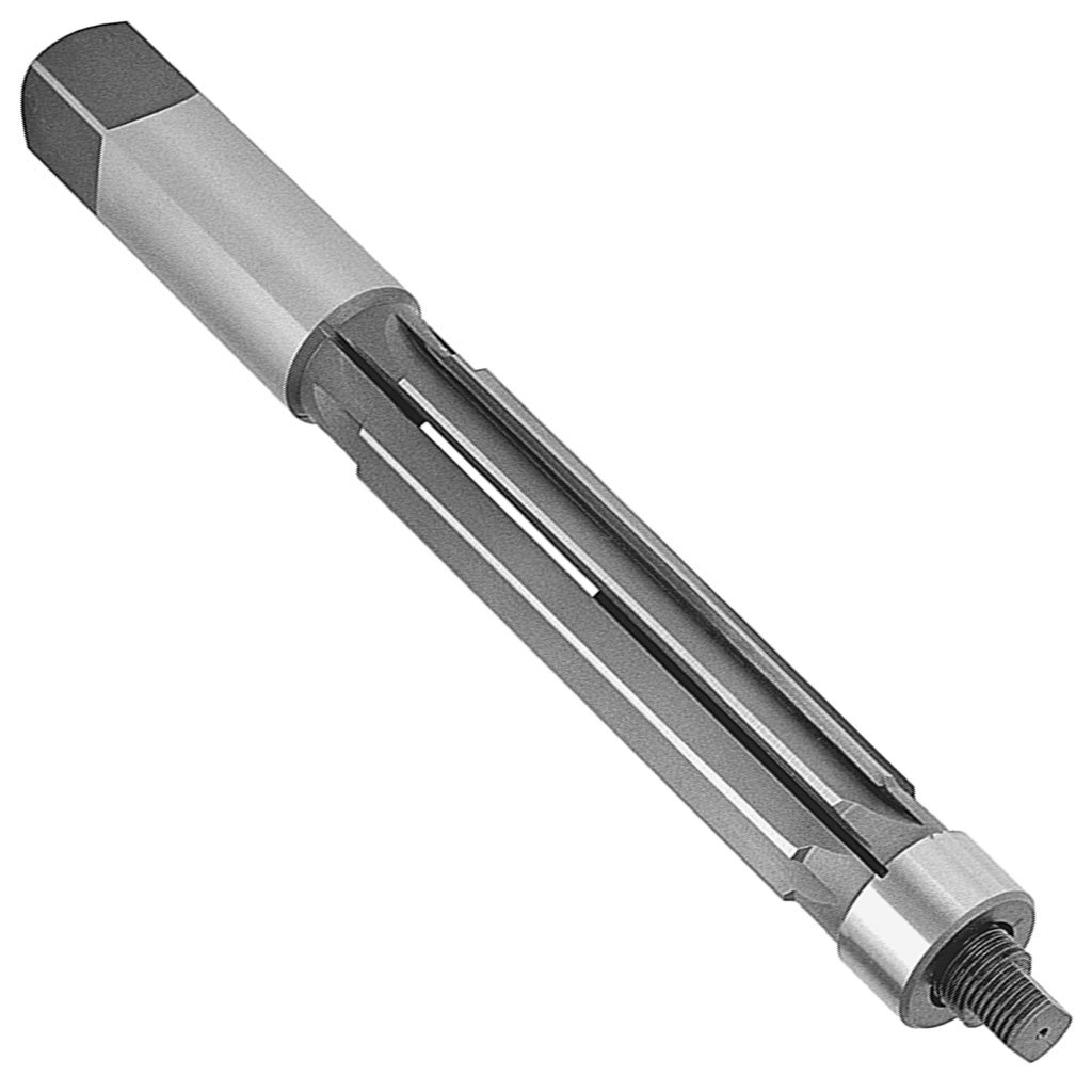 Picture of HSS TMX Expansion Hand Reamer Straight Flute, 3/8" cutting diameter, 6 Flutes, 2" flute length x 5" overall length (OAL)