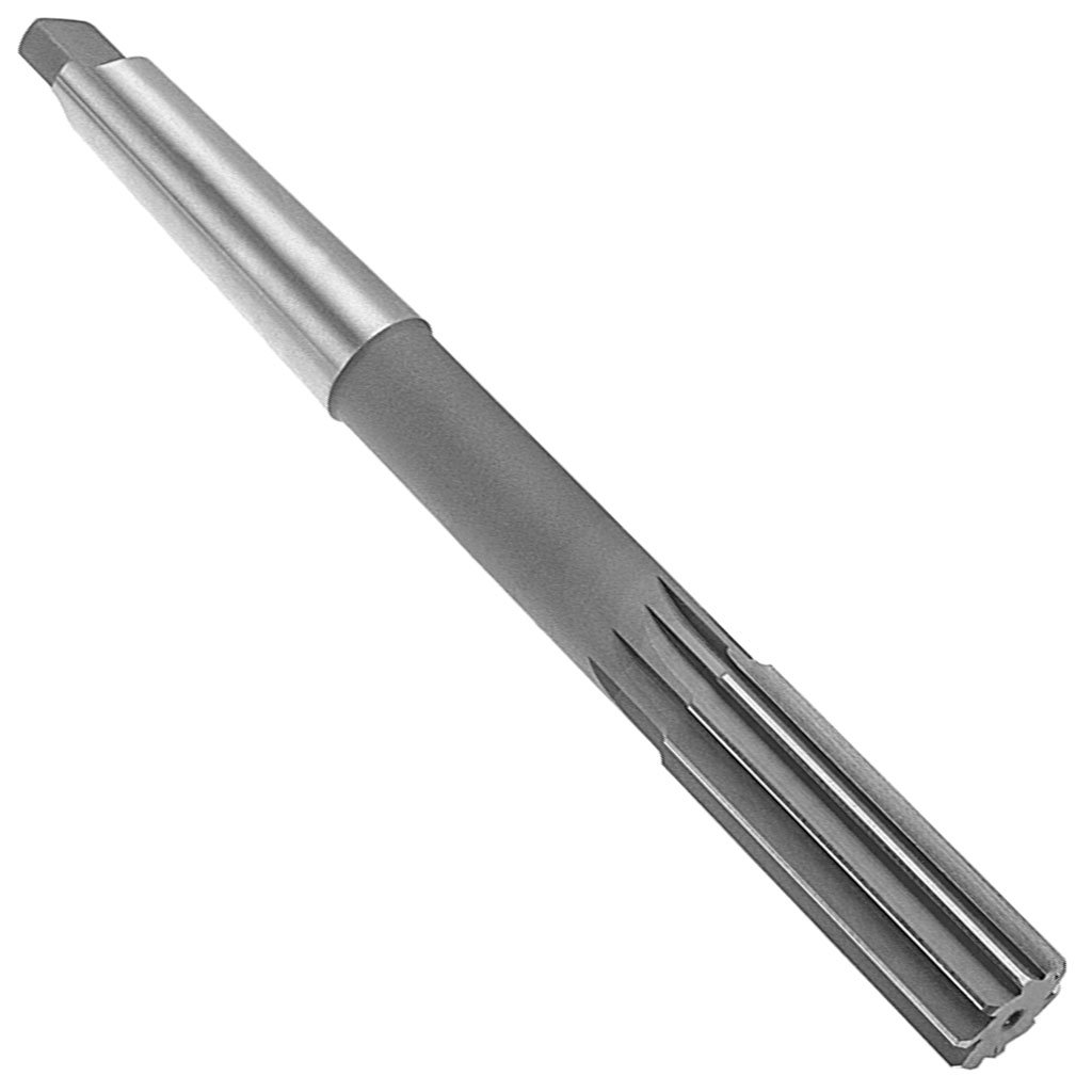 Picture of HSS Taper Shank, Straight Flute TMX Chucking Reamer, 1-5/8" cutting diameter, #4 MT shank, 12 Flutes: 3-1/2" flute length x 13" overall length(OAL)