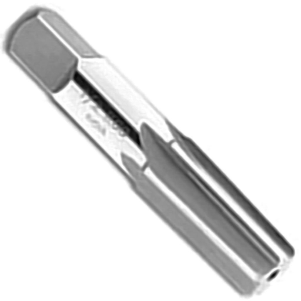 Picture of HSS TMX Taper Pipe Reamers with 3/4" taper per foot, Straight Flute, HSS, 1/16" size with .291 large end diameter x .245 small end diameter and 3/4" flute length x 2" overall length (OAL), 6 Flute