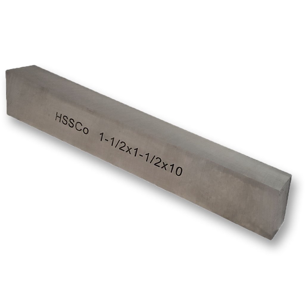 Picture of Toolmex 5-095-080 Cobalt M-35, TMX Square Tool Bits, Ground, 1-1/2" Diameter X 10" Overall Length (Oal)