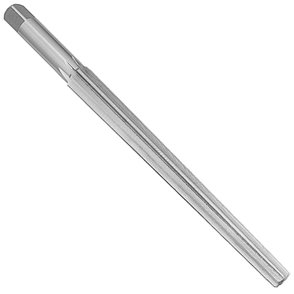 Picture of HSS TMX Taper Pin Reamer, metric DiN 9/A, Straight Flute, 16 mm with 18 mm shank x 230 flute length x 280 overall length (OAL), 9 Flutes
