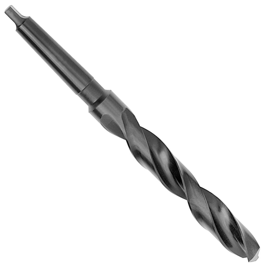 Picture of HSS TMX Taper Shank, General Purpose Drills 118 Point, Black Oxide 35.0 mm diameter x 190 mm flute length x 339 mm overall length (OAL) with # 4 Morse Taper shank