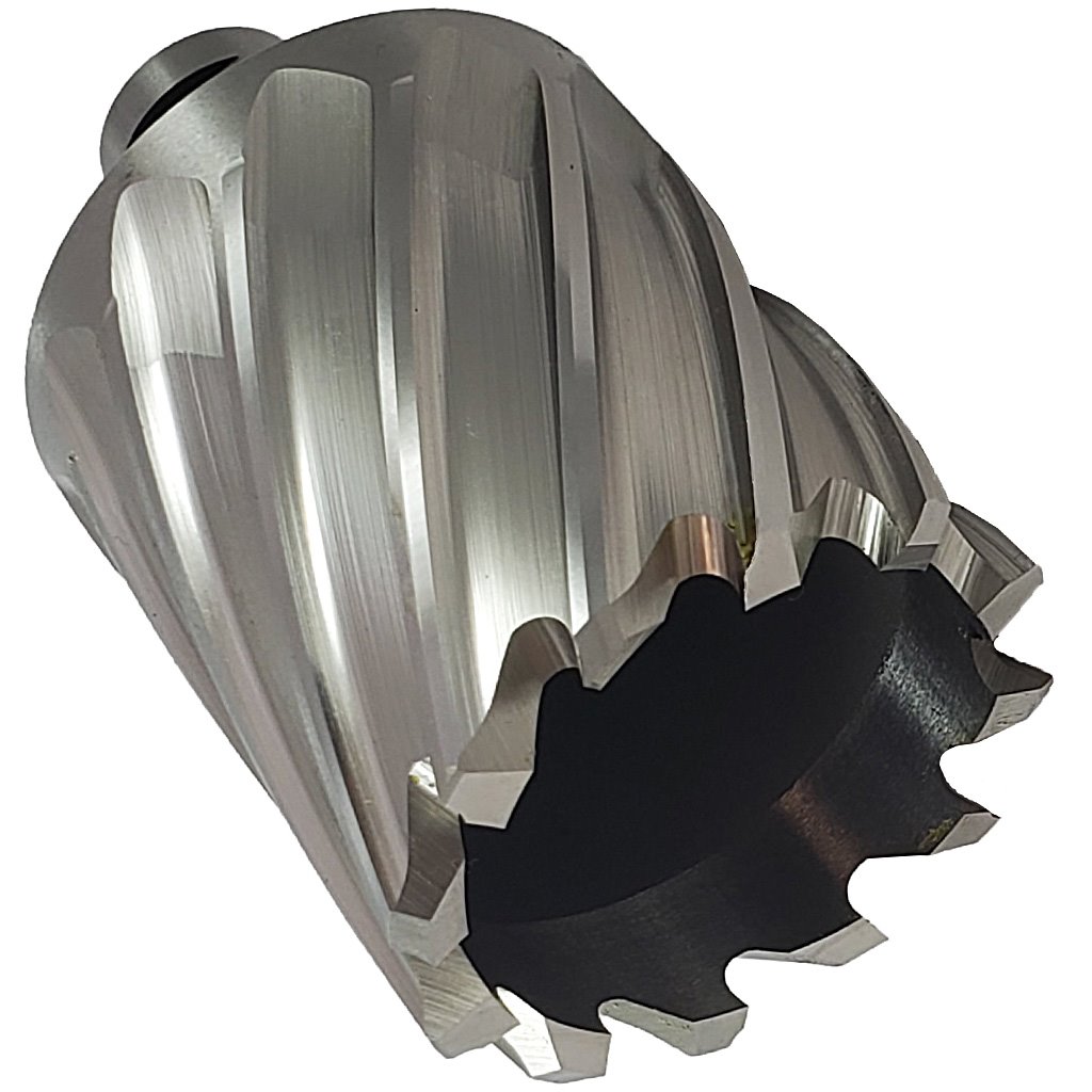 Picture of "HSS TMX Annular Cutter, 2-1/16"" cutting dia. for 2"" DOC with 12 flutes x 3/4"" shank dia. with 2 shank flats, Ejector Pilot not included."