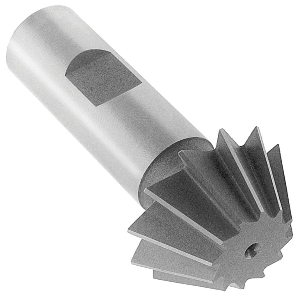 Picture of 45 HSS TMX Single Angle Chamfering Cutter, 1-1/2" diameter x 1/2" Cutter width x 2-3/4" x 3/4" Shank