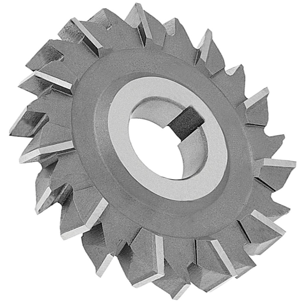 Picture of HSS TMX Staggered Tooth Side Milling Cutter, 6" diameter x 5/16" Face width x 1" hole size x 24 Teeth