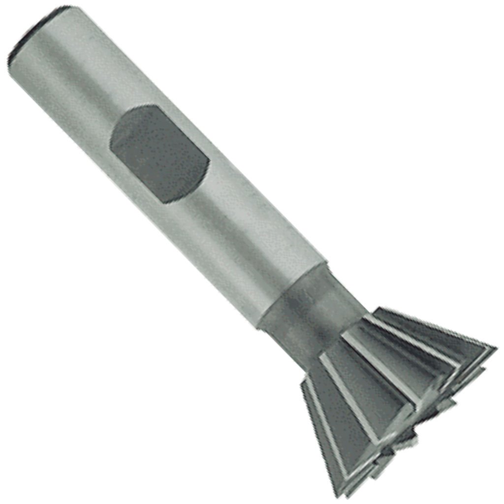 Picture of 60 Cobalt TMX Dovetail Cutter with Weldon Shank, 1-3/8" diameter x 9/16" Wide x 5/8" shank x 2-7/8" OAL 10 flutes