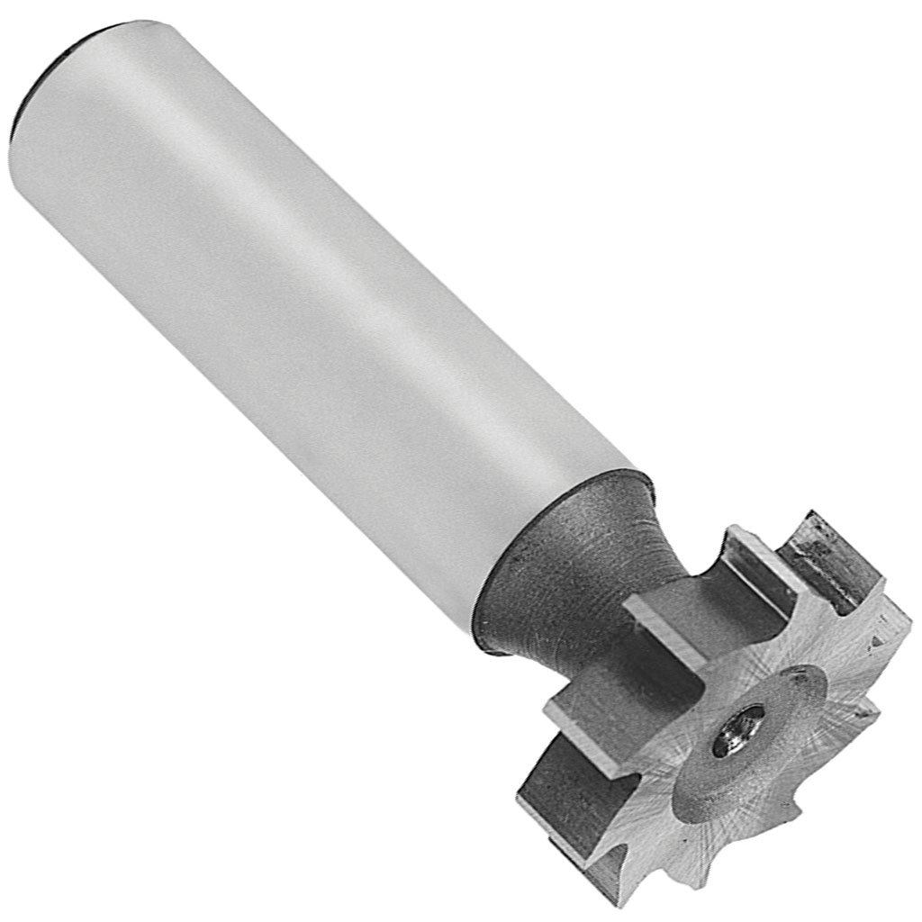 Picture of HSS TMX Straight Tooth, Woodruff Keyseat Cutter, #1208, 1" diameter x 3/8" Face width x 1/2" shank x 2-3/8" (OAL)