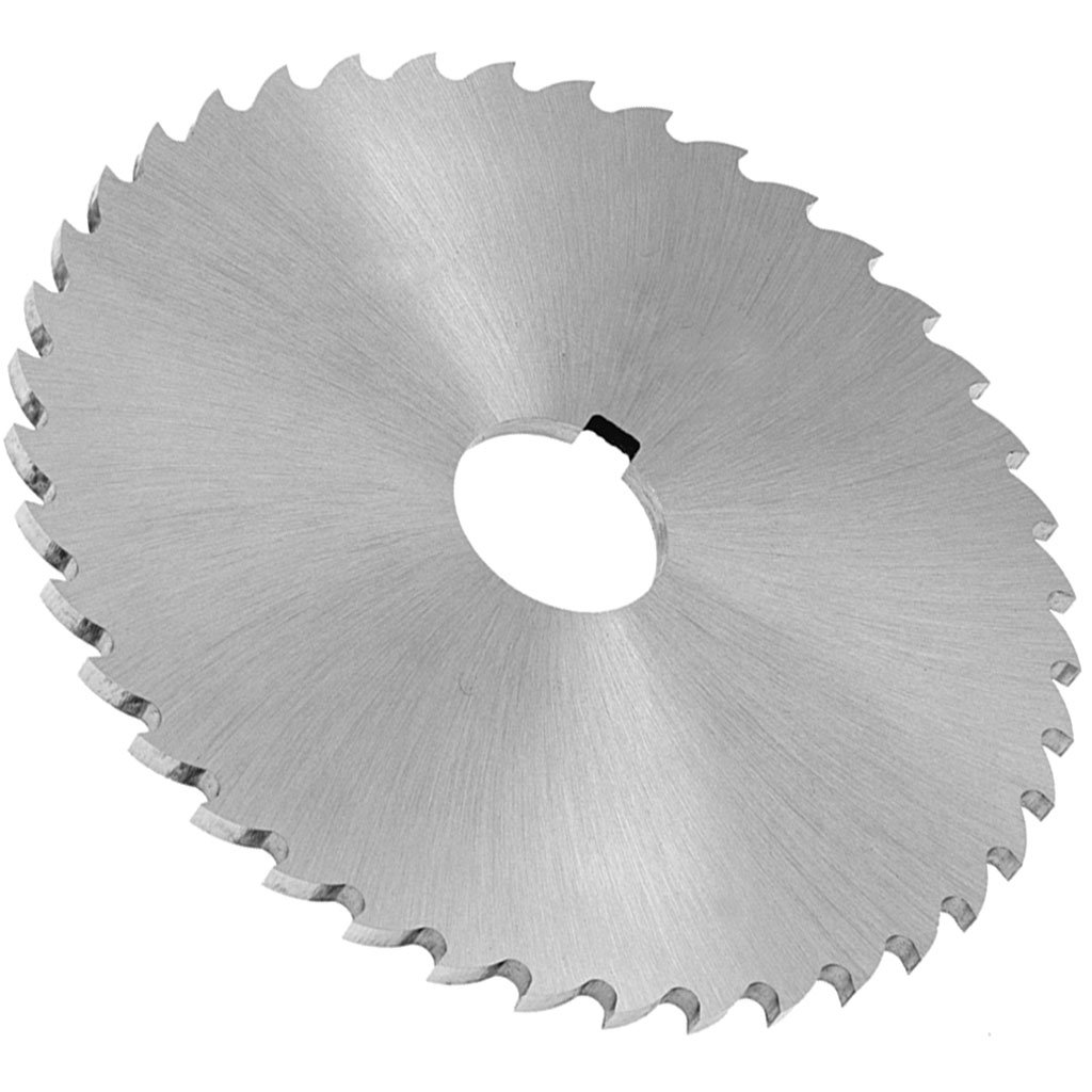Picture of HSS TMX Plain Slitting Saw, 2-1/2" diameter x 3/64" Face width x 7/8" hole size W/1/8" Keyway x 28 Teeth