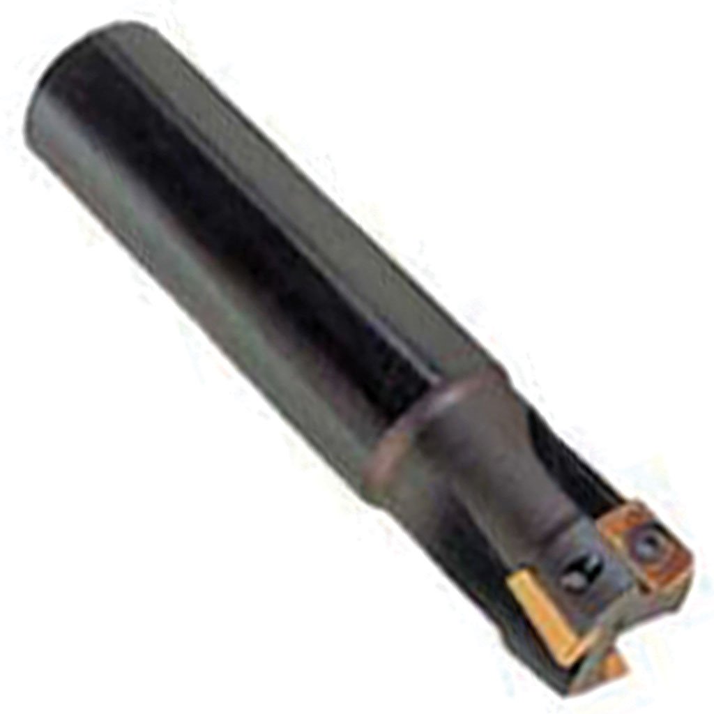 Picture of TMX AP90 1" Diameter 90 3 Flute Indexable End Mill with 1" Weldon shank and 5.5" , Coolant Feeding for APKT 10 Inserts includes screws and wrench