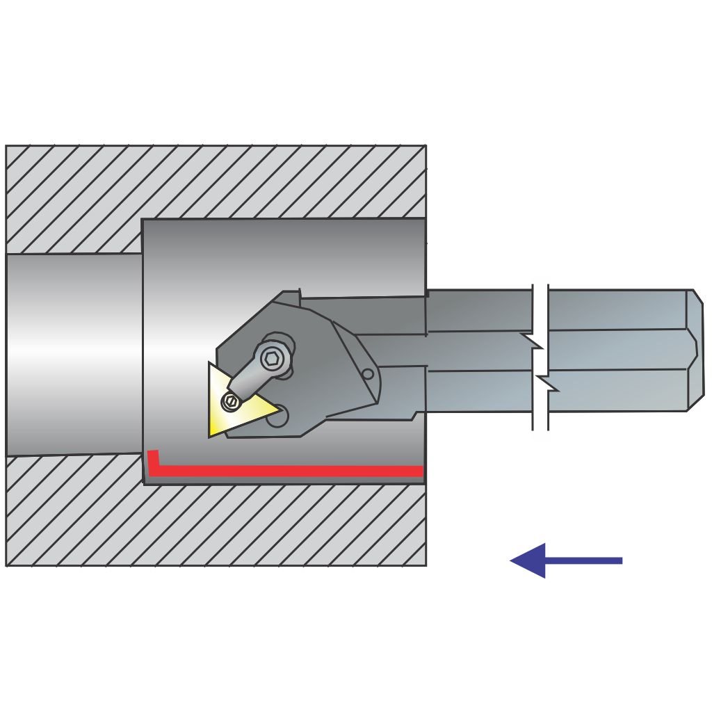 Picture of Si-MTFNR Style, Right Hand, 32 mm Dia. Boring Bar, 350 mm Oal With -1 Lead For Tnxx 33X Inserts