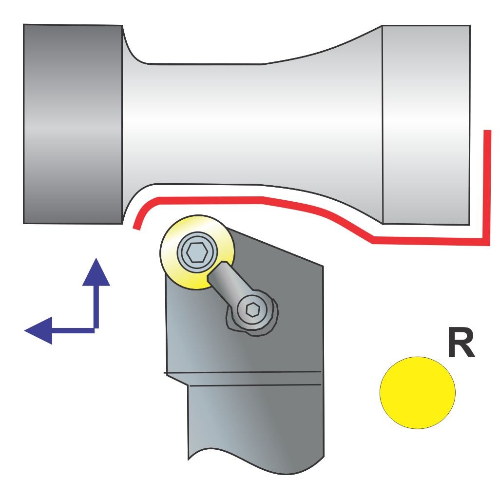 Picture of MRGNR Style, Right Hand, 3/4 Inch Square Shank ToolHolder, 4.50 Inch Oal, With 0 Lead For Rnxx 32 Inserts