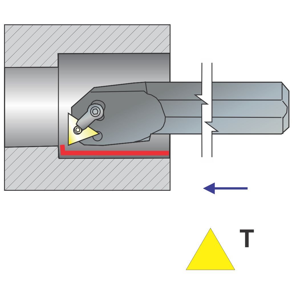 Picture of Si-MTUNR Style, Right Hand, 1 Inch Dia. Boring Bar With -3 Lead For Tnxx 33X Inserts