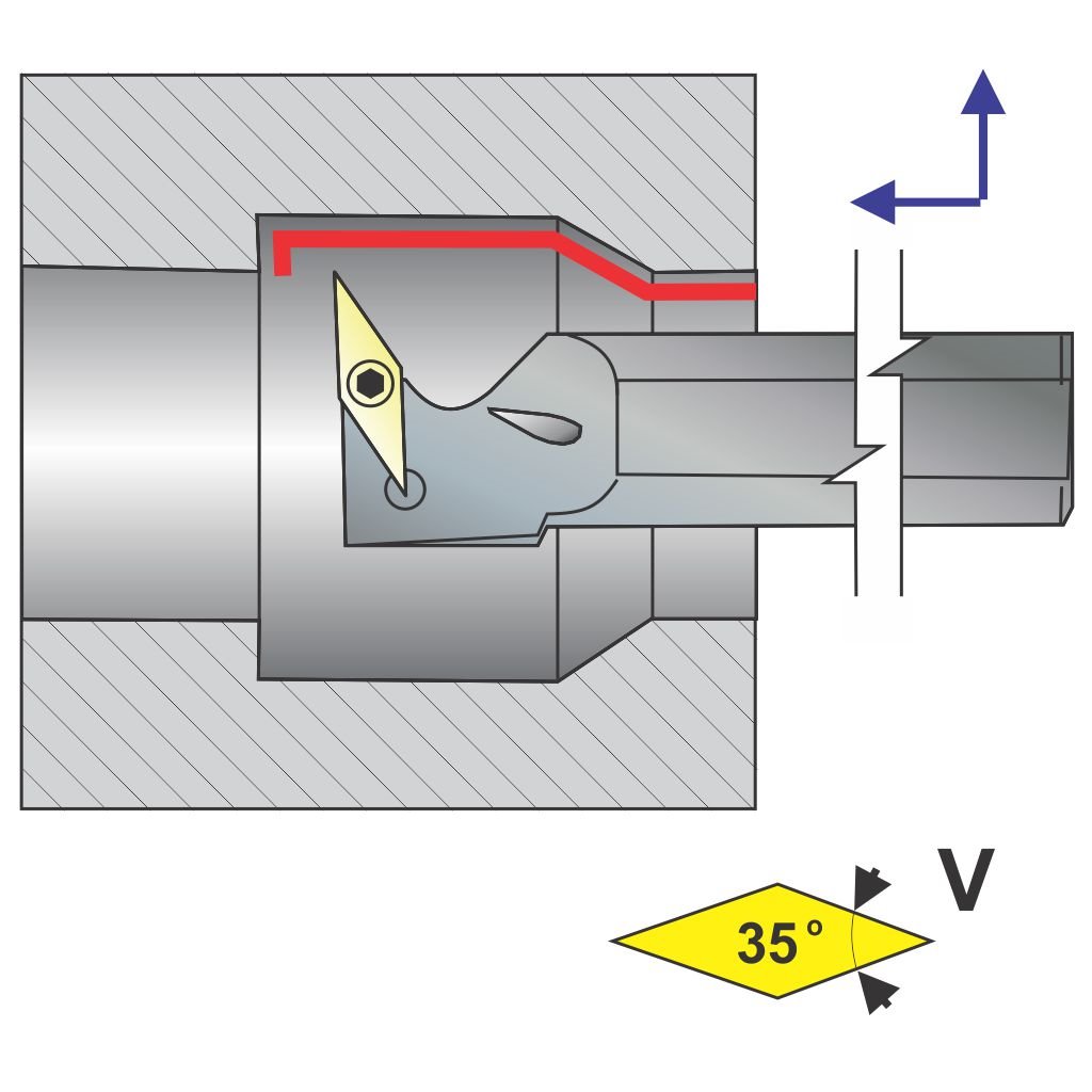 Picture of Si-SVUCL Style, Left Hand, 1 Inch Dia. Boring Bar, With -3 Lead