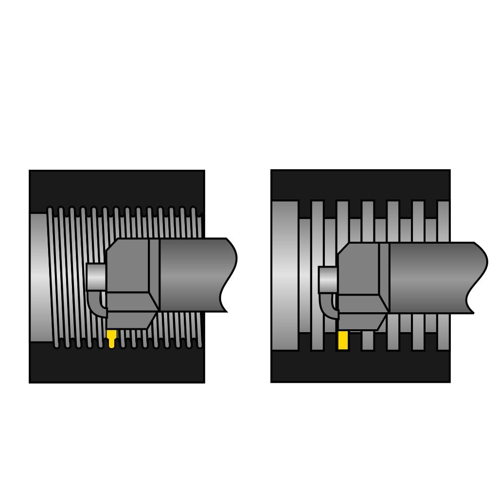 Picture of Toolmex 6-MTHO-S163R 1.00 Right Hand TNMA Groove & Thread Bar Threading Stick Tool