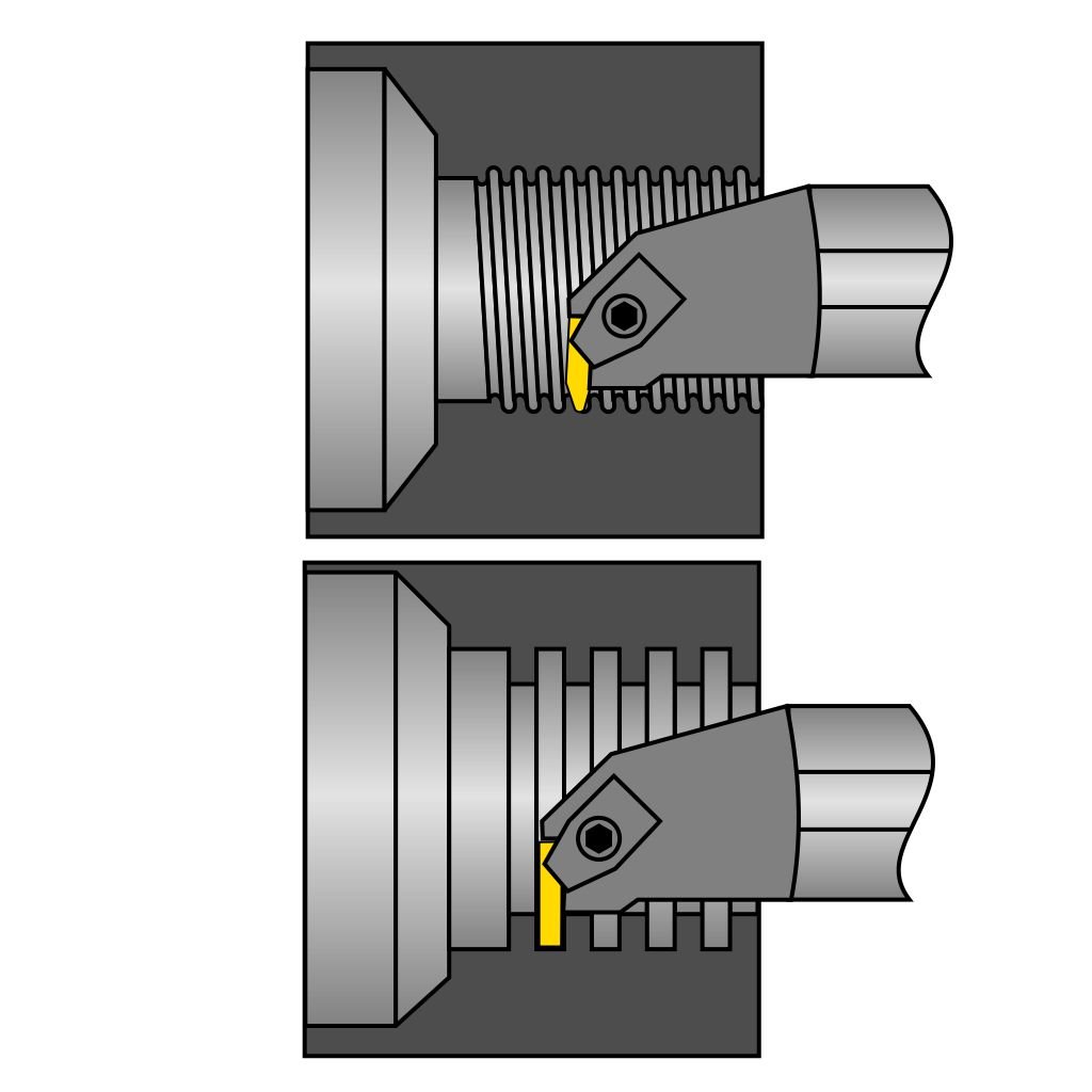 Picture of 1.000 Right Hand Top Notch Style Grooving & Threading Bar