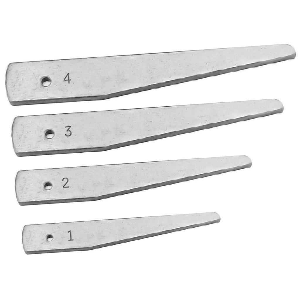 Picture of 8-840-1010 CNC Tapers Drill Drifts, Heavy Duty, Zinc Plated, 4 Piece Set #1-#4 TMX By Toolmex