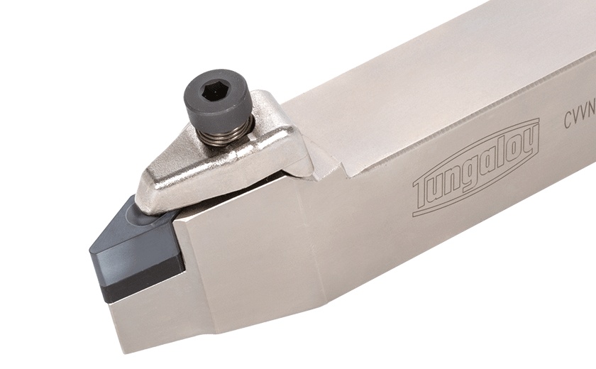 Picture of Tungaloy CVVNN2525M1607-RD Stick Tool 35.0° Insert Neg,V style, 72.5deg Approach , Steel Square 0.984 Shank