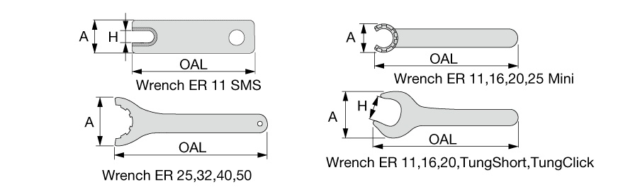 Picture of Tungaloy 4513070 Collet ER11 Wrench
