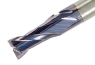 Picture of Tungaloy TECC030A2-10C03-38 AH725 Dia 3mm SH 0.1181 LOC 0.3937 OAL1.4961 End Mill Standard Flute Standard Helix Carbide TiAlN Single End 45.0° Chamfer TUNG MEISTER