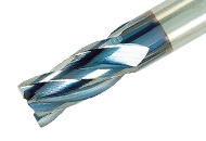 Picture of Tungaloy TECC030A4-10C03-38 AH725 Dia 3mm SH 0.1181 LOC 0.3937 OAL1.4961 End Mill Standard Flute Standard Helix Carbide TiAlN Single End 45.0° Chamfer TUNG MEISTER