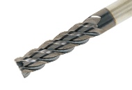 Picture of Tungaloy TEC060B4L-24C06-65 AH725 Dia 6mm SH 0.2362 LOC 0.9449 OAL2.5591 End Mill Standard Flute High Helix Carbide TiAlN Single End Square Sharp TUNG MEISTER