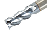 Picture of Tungaloy TEC060B3-16C06-57 AH725 Dia 6mm SH 0.2362 LOC 0.6299 OAL2.2441 End Mill Standard Flute Standard Helix Carbide TiAlN Single End Square TUNG MEISTER