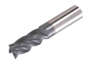 Picture of Tungaloy TEC030E4L-8/11C06CF-57 AH725 Dia 3mm SH 0.2362 LOC 0.3150 OAL2.2441 End Mill Standard Flute Standard Helix Carbide TiAlN Single End 45.0° Chamfer TUNG MEISTER