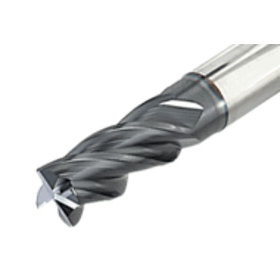 Picture of Tungaloy TEC060H4L-12/20W6CF-R02 AH725 Dia 6mm SH 0.2362 LOC 0.4724 OAL2.2441 End Mill Standard Flute Variable Helix Carbide TiAlN Single End Corner Radius0.0079 0.20mm TUNG MEISTER