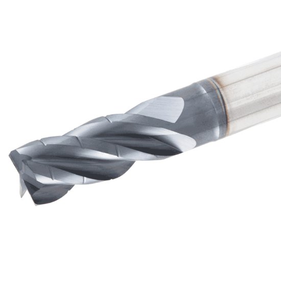 Picture of Tungaloy TECP120H4L-24/38W12CF-R06 AH725 Dia 12mm SH 0.4724 LOC 0.9449 OAL3.2677 End Mill Standard Flute Standard Helix Carbide TiAlN Single End Corner Radius0.0236 0.60mm TUNG MEISTER