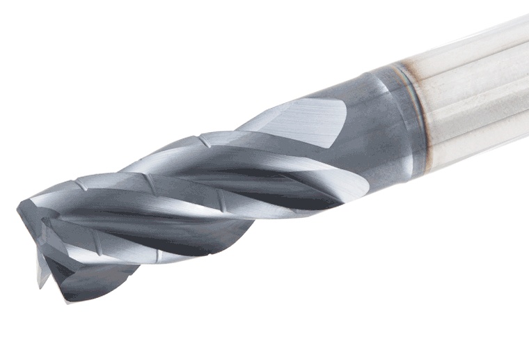 Picture of Tungaloy TECP160H4L-32/50W16CF-R08 AH725 Dia 16mm SH 0.6299 LOC 1.2598 OAL3.9370 End Mill Standard Flute Standard Helix Carbide TiAlN Single End Corner Radius0.0315 0.80mm TUNG MEISTER