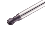 Picture of Tungaloy TEB050A2-05/10C06H80 AH750 Dia 5mm SH 0.2362 LOC 0.1969 OAL3.1496 End Mill Standard Flute Standard Helix Carbide TiAlN Single End Ball NoseBall TUNG MEISTER