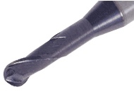 Picture of Tungaloy TEB015A2-023/06C4M45 AH750 Dia 1.50mm SH 0.1575 LOC 0.0906 OAL1.771 End Mill Standard Flute Standard Helix Carbide TiAlN Single End Ball NoseBall TUNG MEISTER