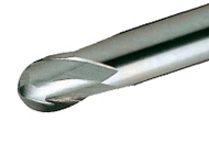 Picture of Tungaloy TEB025A2-04C06-E48 AH725 Dia 2.50mm SH 0.2362 LOC 0.1575 OAL1.889 End Mill Standard Flute Standard Helix Carbide TiAlN Single End Ball NoseBall TUNG MEISTER