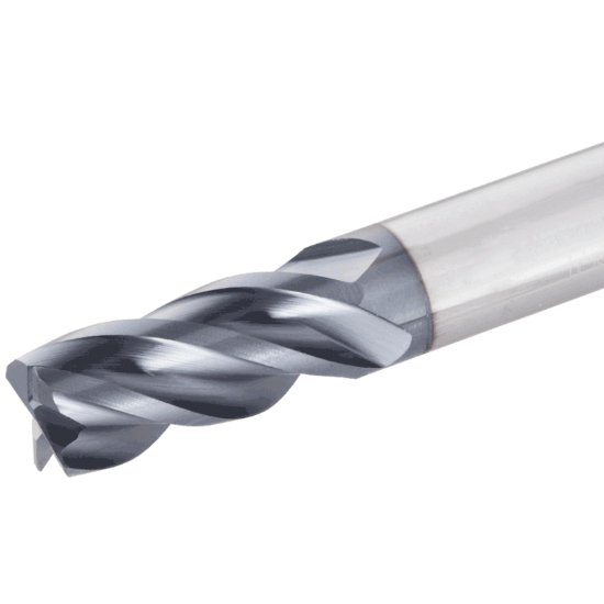 Picture of Tungaloy TECK060H4M-12C06CF-R02C GH730 Dia 6mm SH 0.2362 LOC 0.4724 OAL2.2441 End Mill Standard Flute Variable Helix Carbide TiCNo Single End Corner Radius0.0079 0.20mm TUNG MEISTER