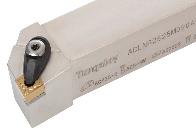 Picture of Tungaloy ACLNL1233-A Stick Tool 80.0° Insert EcoTurn ToolHolders , Neg,L style, 95deg Approach , Steel Square 0.750 Shank