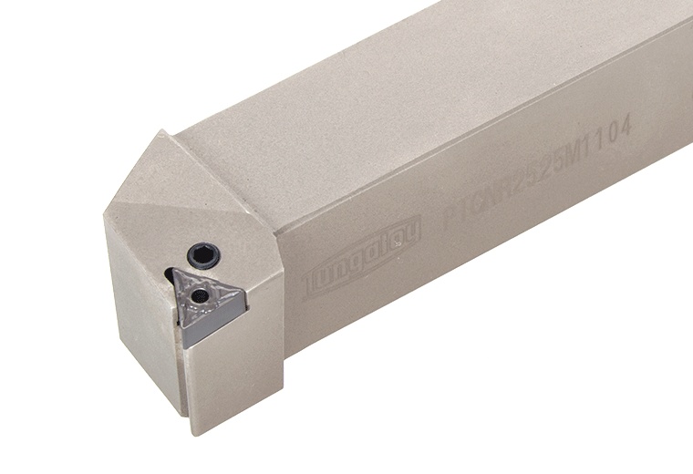 Picture of Tungaloy PTGNR1623 Stick Tool Triangle Insert EcoTurn ToolHolders , Neg,G style, 91deg Approach , Steel Square 1.000 Shank