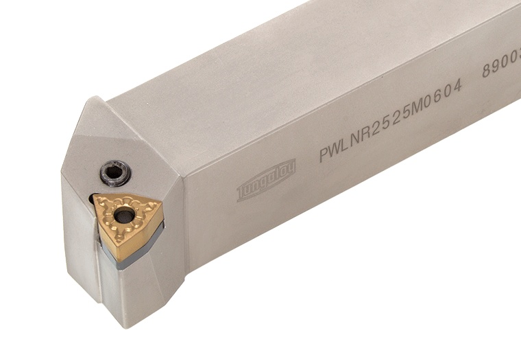 Picture of Tungaloy PWLNL1633 Stick Tool Trigon Insert EcoTurn ToolHolders , Neg,L style, 95deg Approach , Steel Square 1.000 Shank