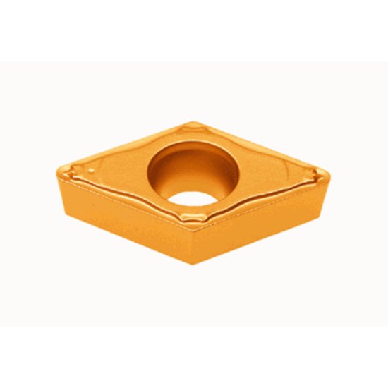 Picture of DCMT21.52 PF T6130 Tungaloy DCMT070208 PF T6130 55.0° Positive Carbide 0.0310 0.79mm Radius Roughing, Semi Finishing