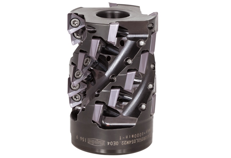 Picture of Tungaloy TLA10R050L054M22.0E04 Milling Cutter 90.0°, Corn Cob 1.967 Cutter Diameter Shell0.8661 2.952 OAL 24 Flute