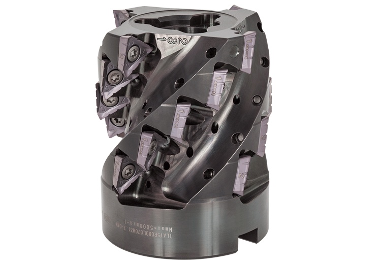 Picture of Tungaloy TLA15R080L070M31.7-04M Milling Cutter 90.0°, Corn Cob 3.150 Cutter Diameter Shell1.2500 3.937 OAL 20 Flute