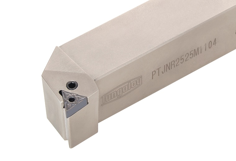 Picture of Tungaloy PTJNR2525M1104 Stick Tool Triangle Insert EcoTurn ToolHolders , Neg,J style, 93deg Approach , Steel Square 0.984 Shank