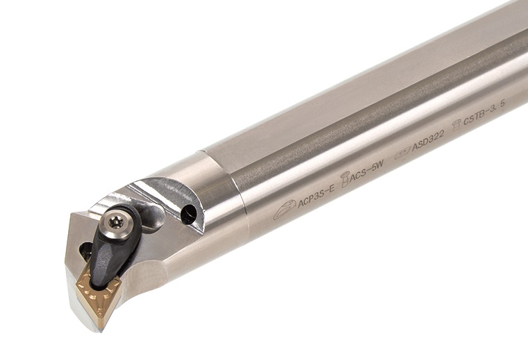 Picture of Tungaloy A25R-ADUNR1104-D320 Boring Bar 55.0° Insert EcoTurn Boring Bars , Neg,U style, 93deg Approach , Steel Round 0.984 Shank