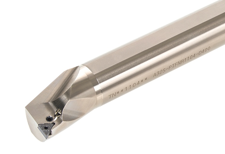 Picture of Tungaloy A25R-PTFINEL1104-D320 Boring Bar Triangle Insert EcoTurn Boring Bars , Neg,F style, 91deg Approach , Steel Round 0.984 Shank