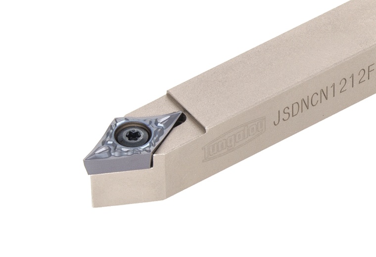 Picture of Tungaloy JSDNCN1010X07 Swiss Stick Tool 55.0° Insert Posi,N style, 62.5deg Approach , Steel Square 0.393 Shank